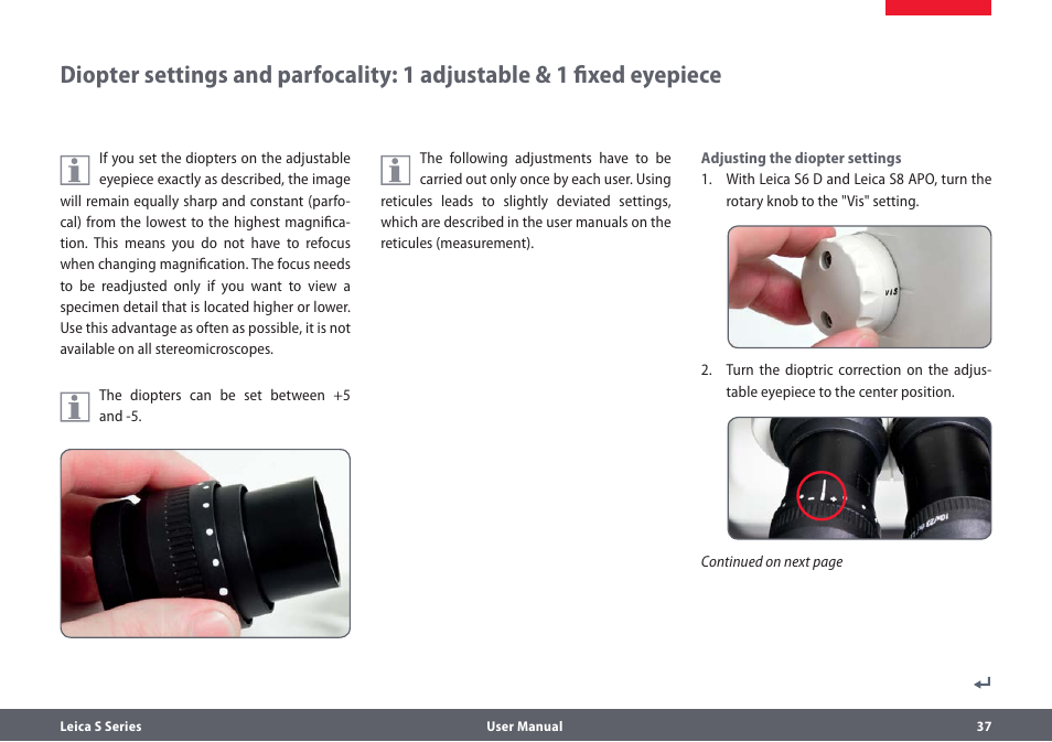 Leica Biosystems S series User Manual | Page 37 / 59