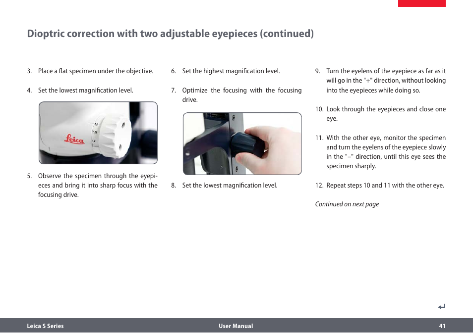 Leica Biosystems S series User Manual | Page 41 / 59