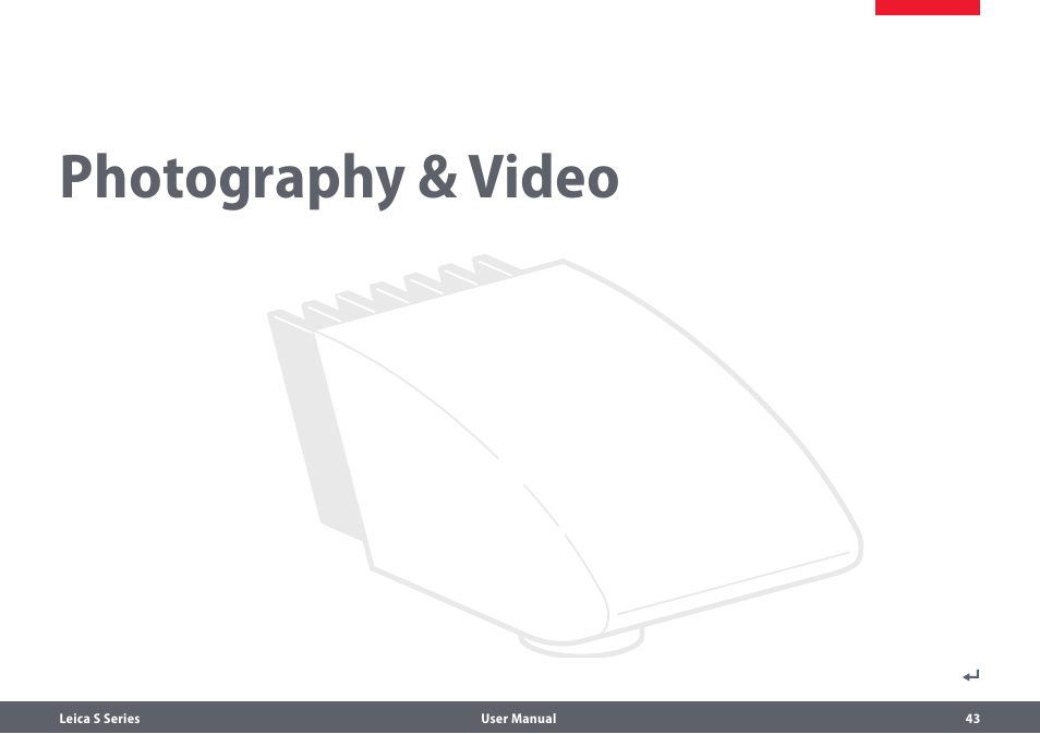 Fotografie & video, Photography & video | Leica Biosystems S series User Manual | Page 43 / 59