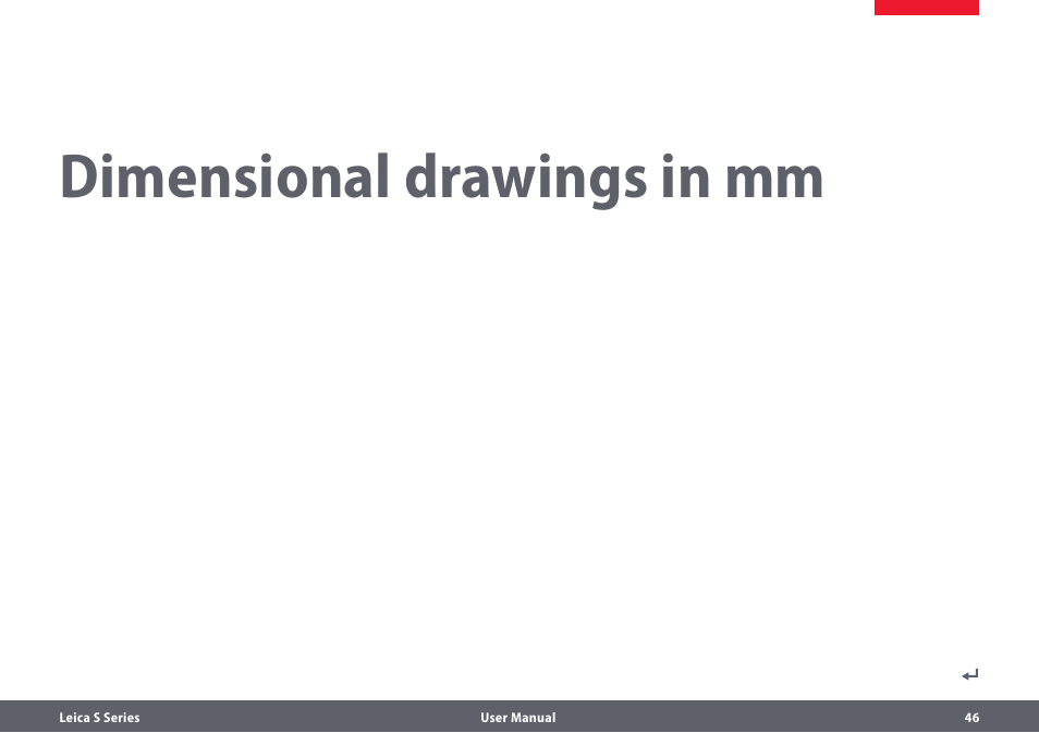 Masszeichnungen in mm, Dimensional drawings in mm | Leica Biosystems S series User Manual | Page 46 / 59