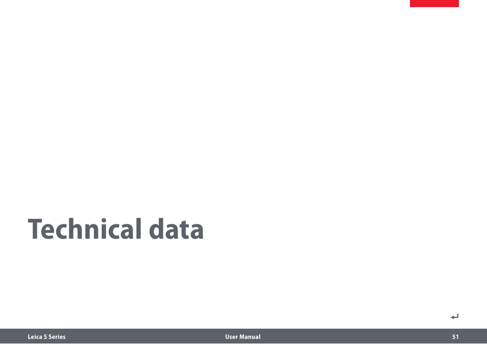 Technische daten, Specifications, Technical data | Leica Biosystems S series User Manual | Page 51 / 59