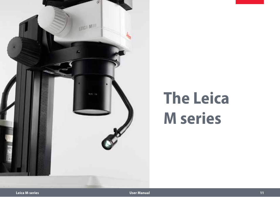 The leica m series | Leica Biosystems M80 User Manual | Page 11 / 65