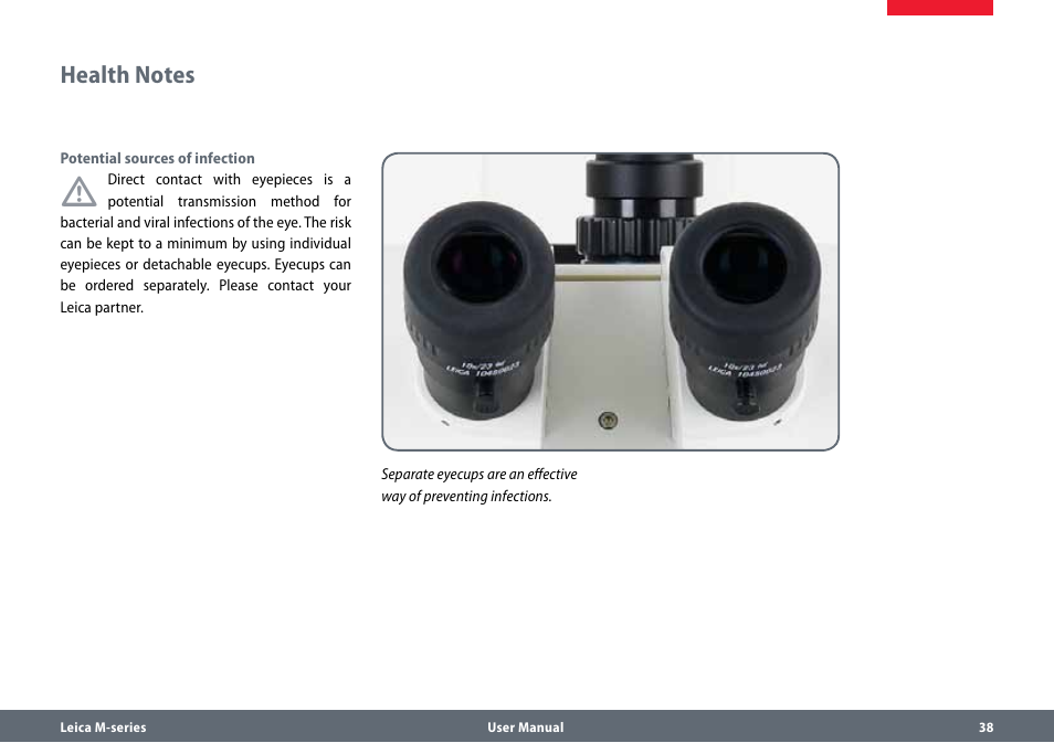Leica Biosystems M80 User Manual | Page 38 / 65