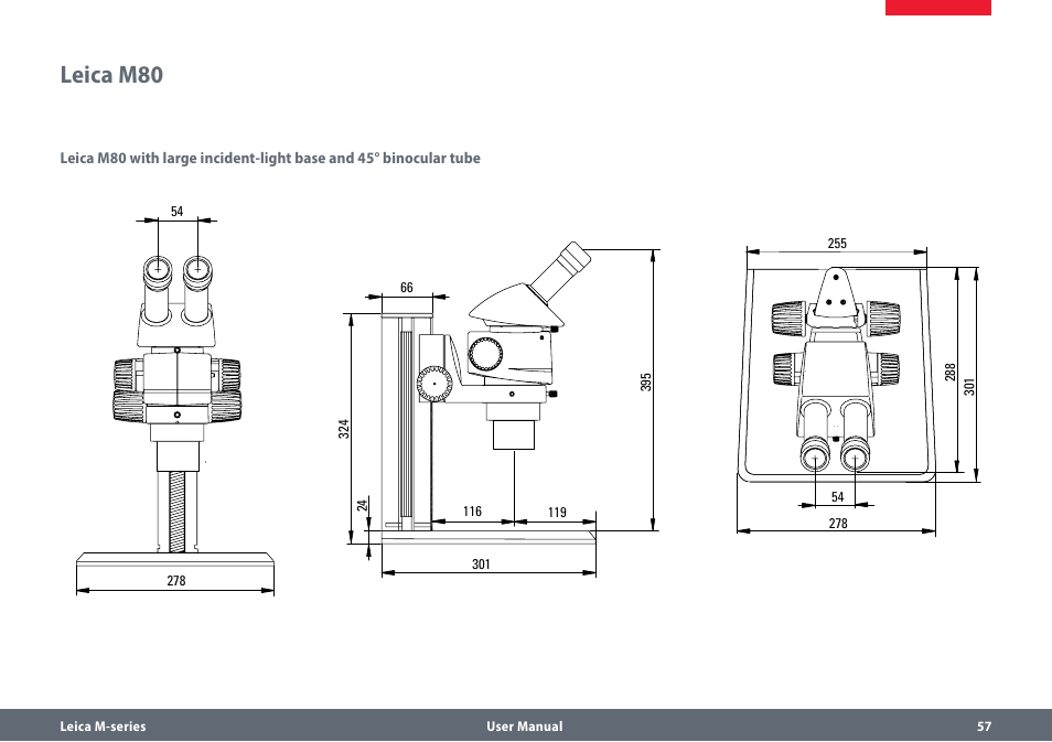 Leica m80 | Leica Biosystems M80 User Manual | Page 57 / 65