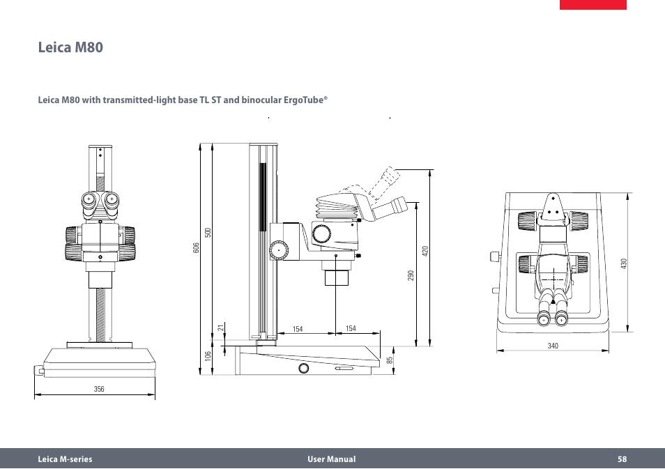 Leica m80 | Leica Biosystems M80 User Manual | Page 58 / 65