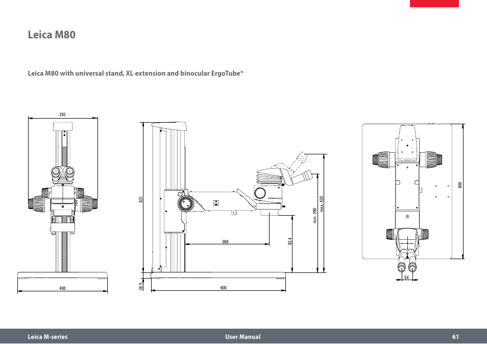 Leica m80 | Leica Biosystems M80 User Manual | Page 61 / 65