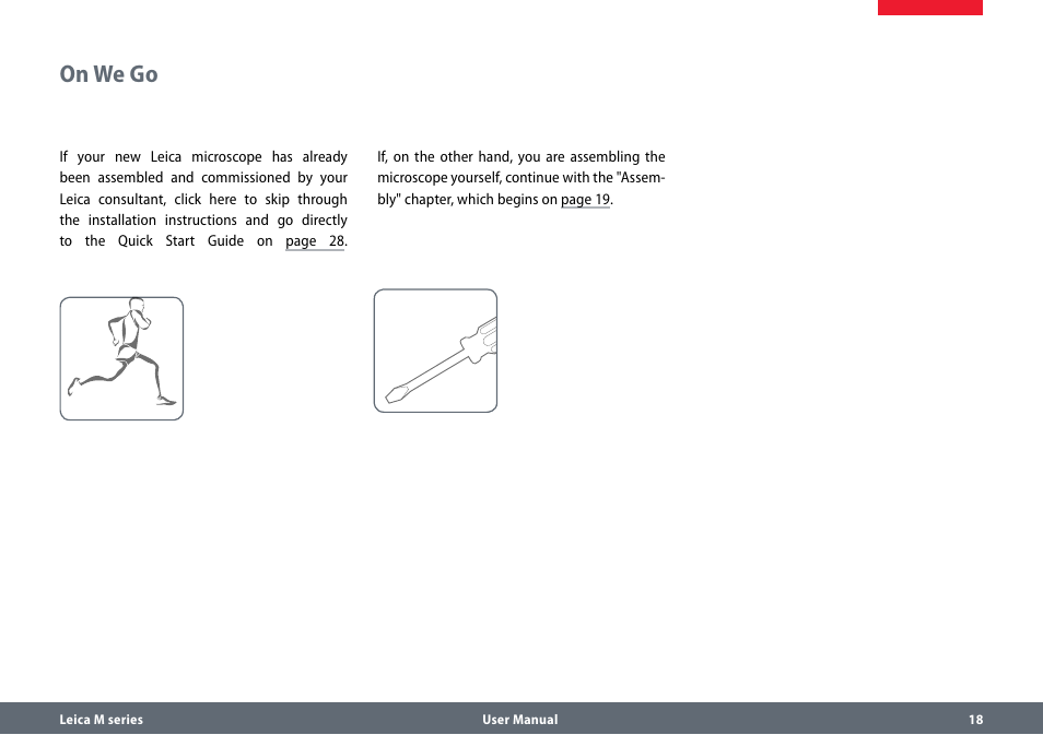 On we go | Leica Biosystems M165 C B User Manual | Page 18 / 57