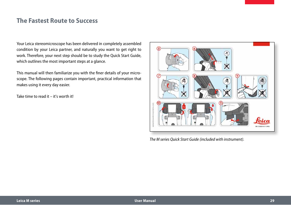 The fastest route to success | Leica Biosystems M165 C B User Manual | Page 29 / 57