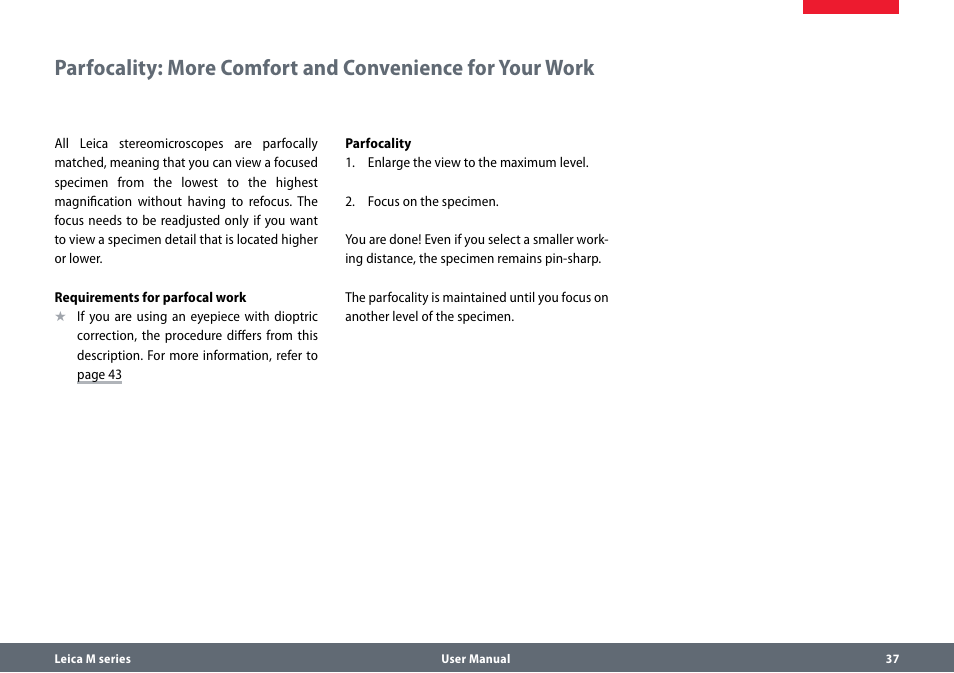 Leica Biosystems M165 C B User Manual | Page 37 / 57