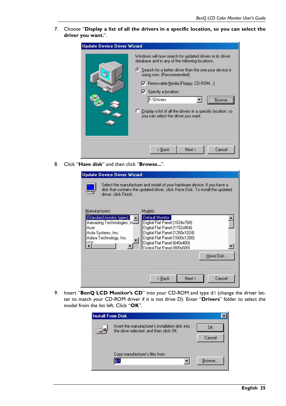 BenQ FP567 User Manual | Page 26 / 43