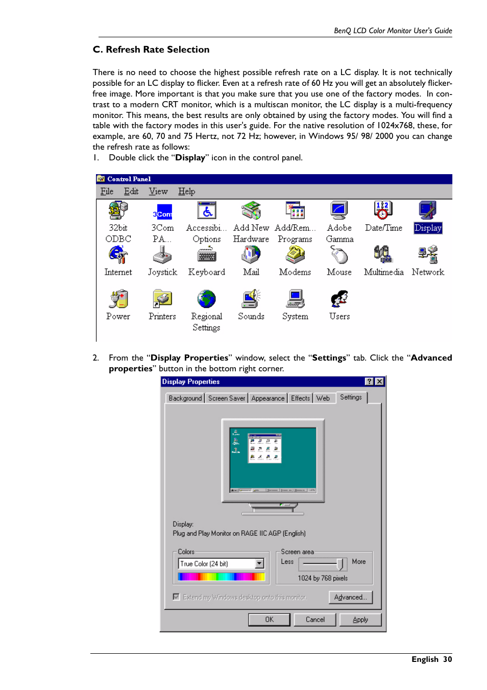 BenQ FP567 User Manual | Page 31 / 43