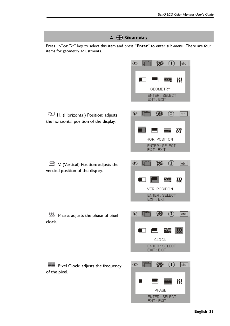 BenQ FP567 User Manual | Page 36 / 43