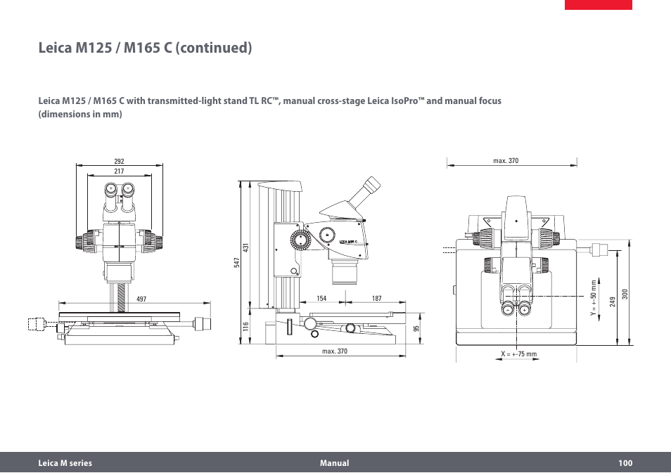 Leica Biosystems M205A User Manual | Page 100 / 114