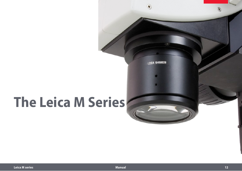 The leica m series | Leica Biosystems M205A User Manual | Page 12 / 114