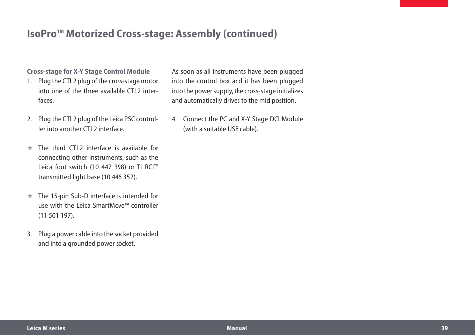 Leica Biosystems M205A User Manual | Page 39 / 114