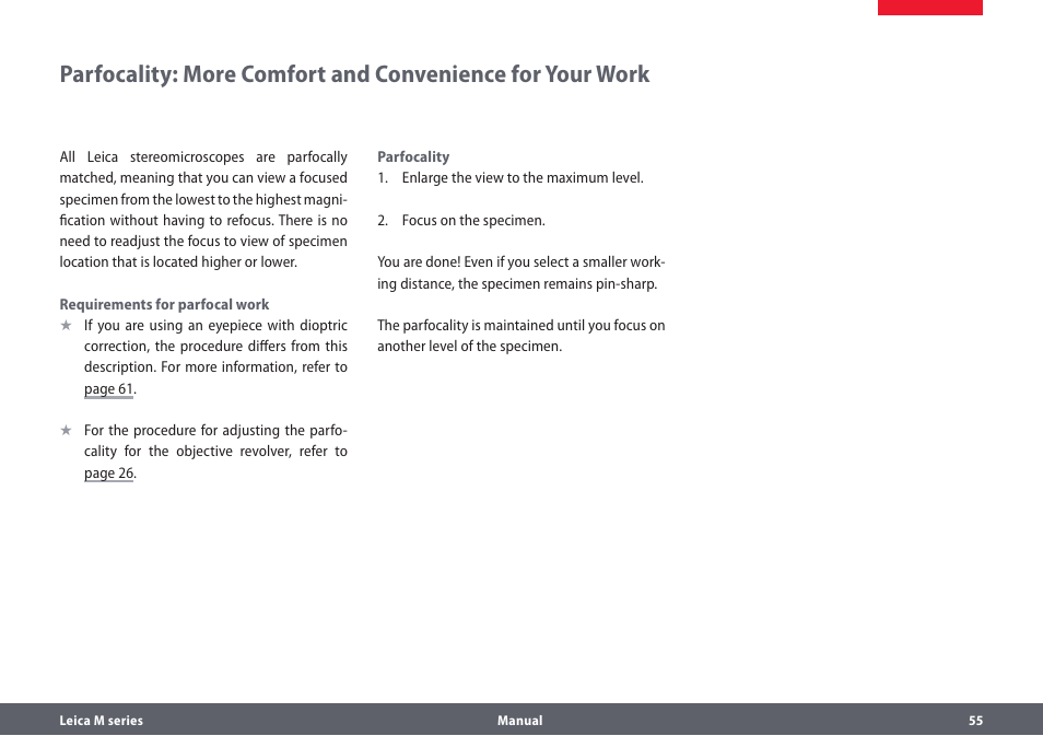 Leica Biosystems M205A User Manual | Page 55 / 114