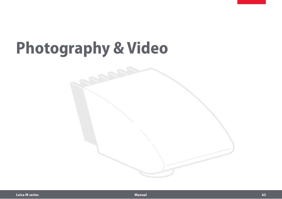 Photography & video | Leica Biosystems M205A User Manual | Page 63 / 114