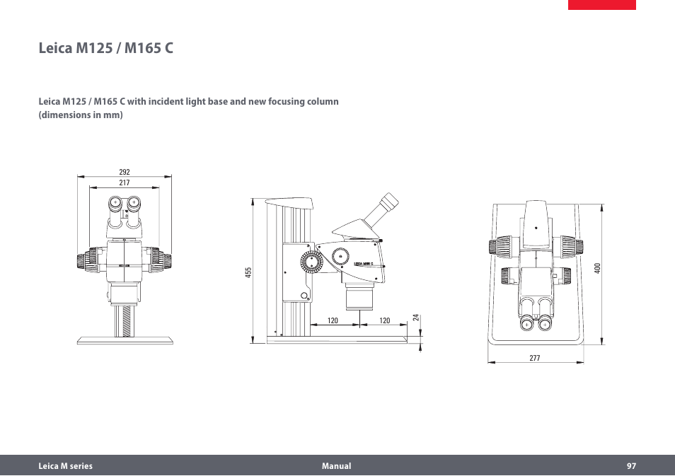 Leica m165 c | Leica Biosystems M205A User Manual | Page 97 / 114