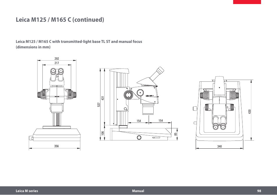 Leica Biosystems M205A User Manual | Page 98 / 114