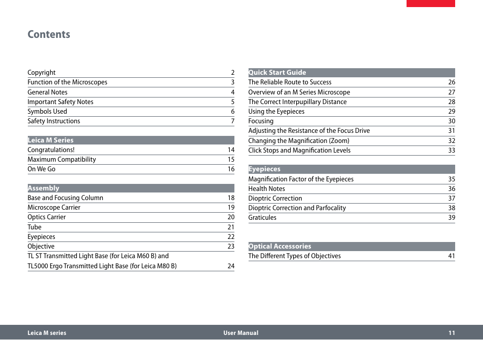 Leica Biosystems M80 B User Manual | Page 11 / 56