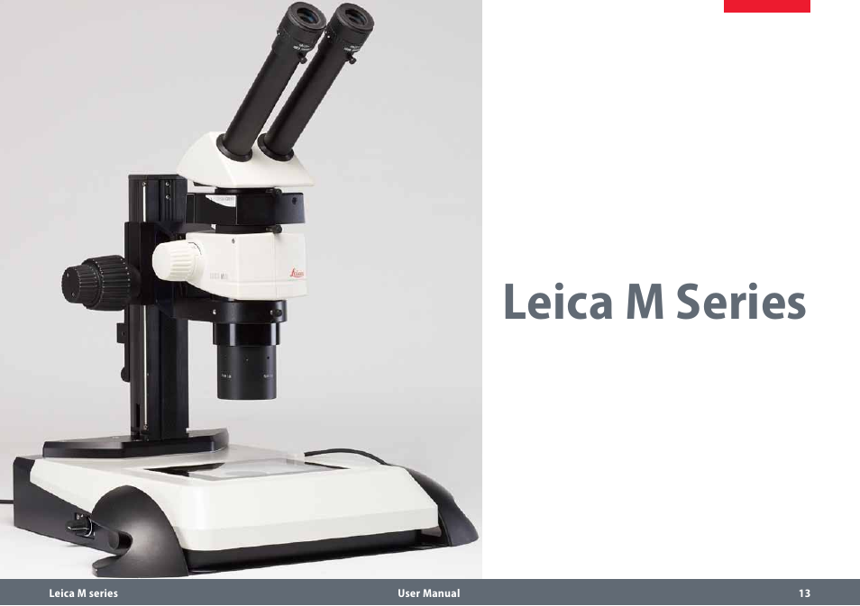 Leica m series | Leica Biosystems M80 B User Manual | Page 13 / 56