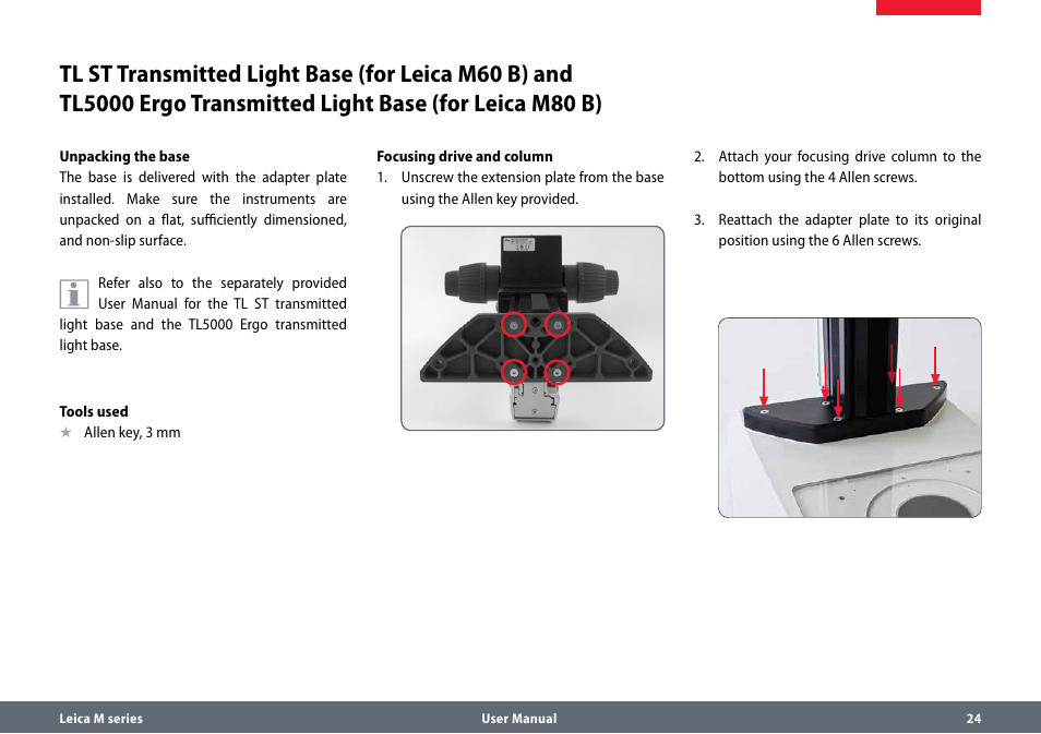 Leica Biosystems M80 B User Manual | Page 24 / 56