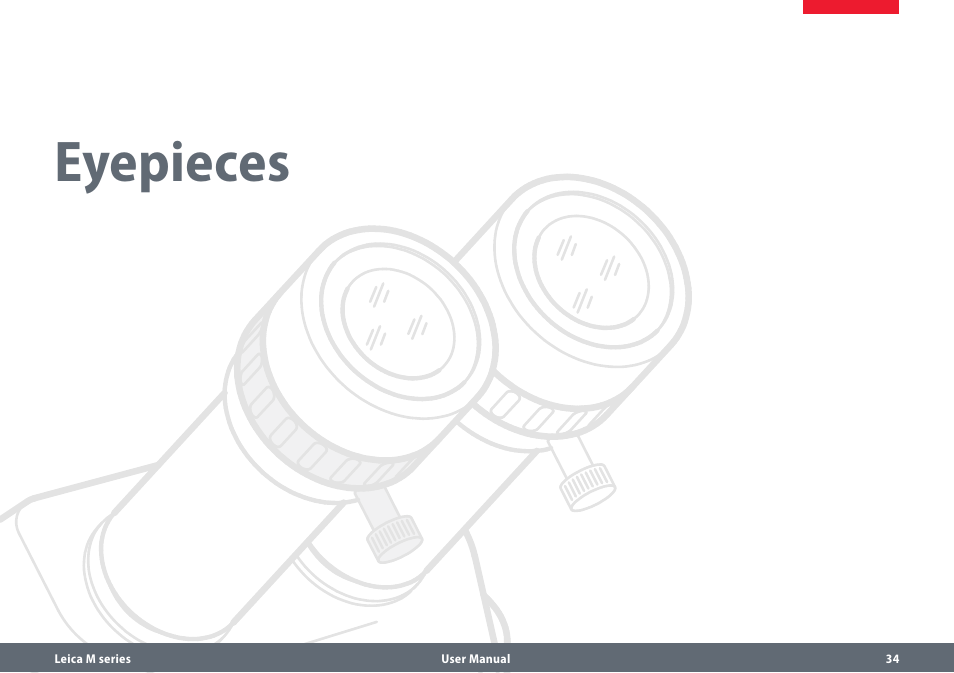 Eyepieces | Leica Biosystems M80 B User Manual | Page 34 / 56