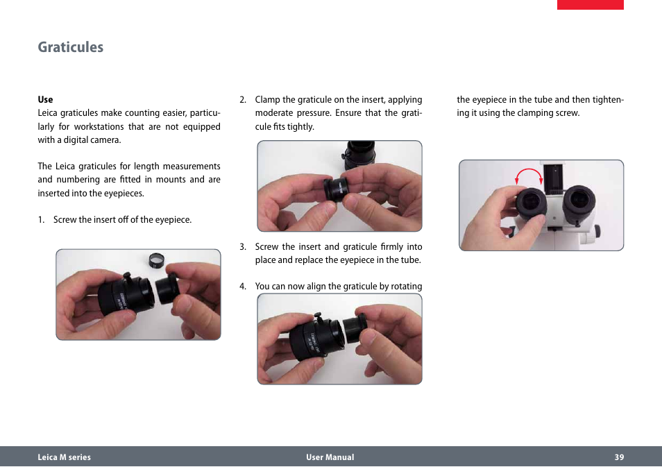 Graticules, Graticules 39 | Leica Biosystems M80 B User Manual | Page 39 / 56