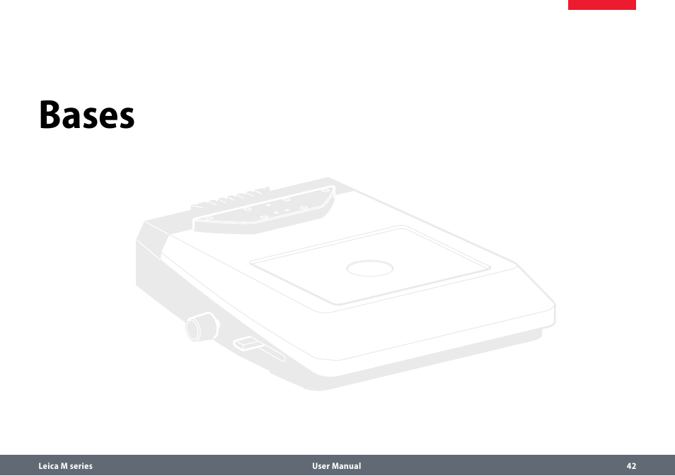 Bases | Leica Biosystems M80 B User Manual | Page 42 / 56