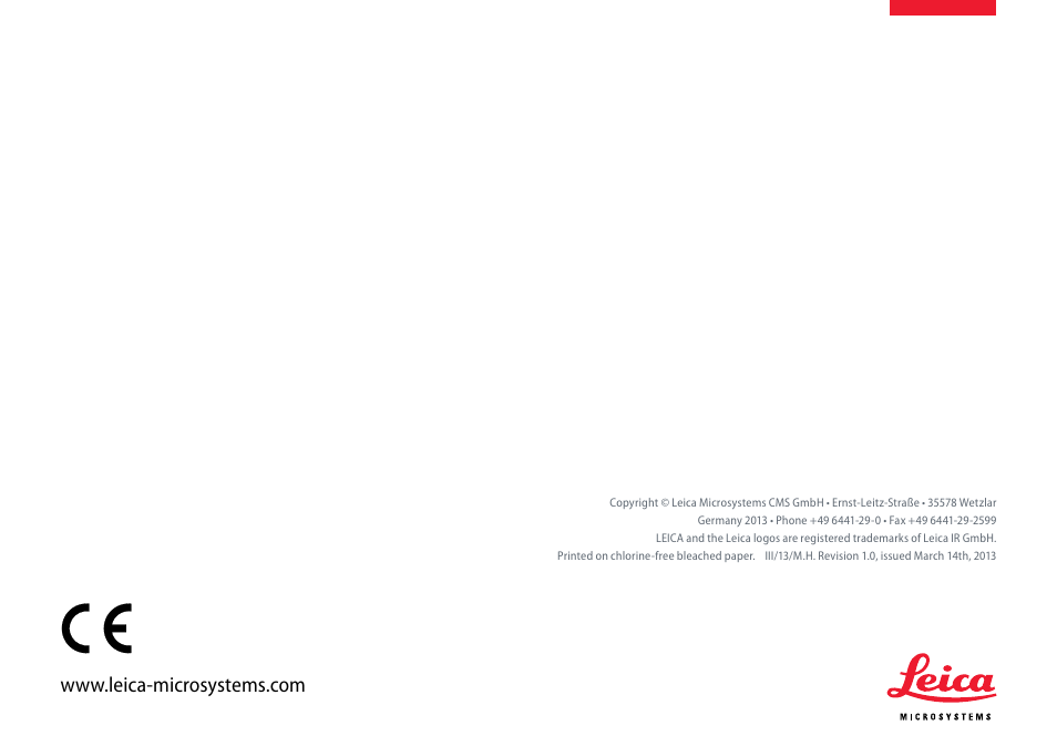 Leica Biosystems M80 B User Manual | Page 56 / 56