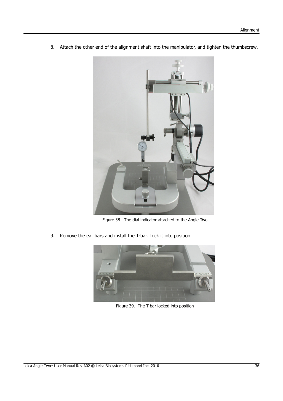 Leica Biosystems ANGLE TWO User Manual | Page 36 / 50