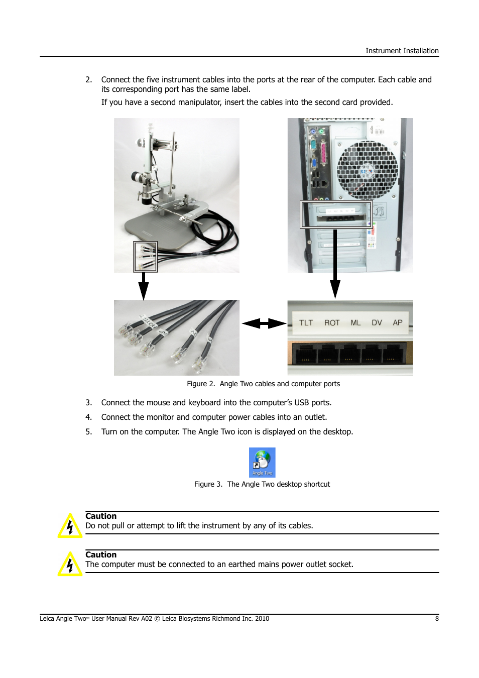Leica Biosystems ANGLE TWO User Manual | Page 8 / 50