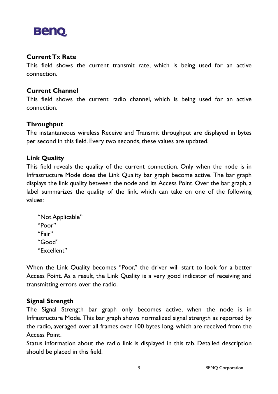BenQ AWL-100 User Manual | Page 13 / 19