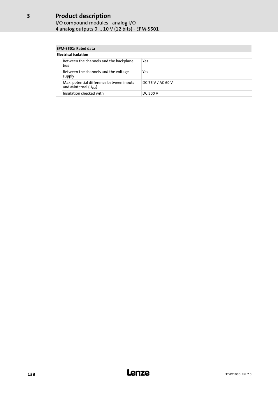 Product description | Lenze I/O system 1000 System Manual User Manual | Page 138 / 744