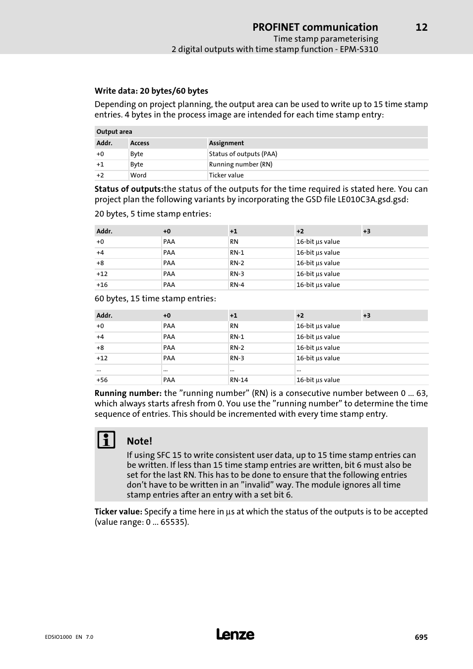 Profinet communication | Lenze I/O system 1000 System Manual User Manual | Page 695 / 744