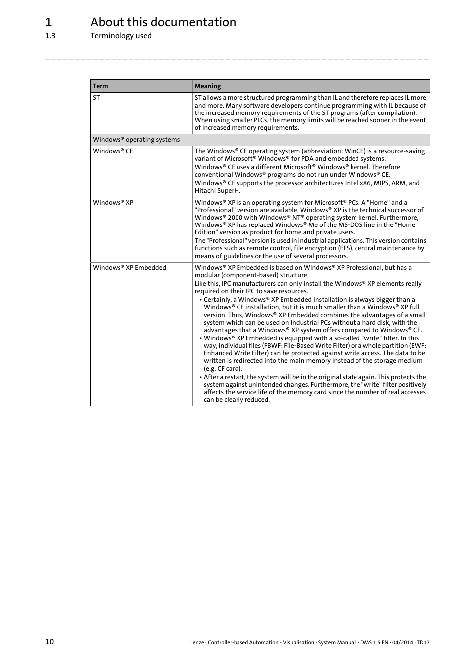1about this documentation | Lenze Controller-based Automation User Manual | Page 10 / 63
