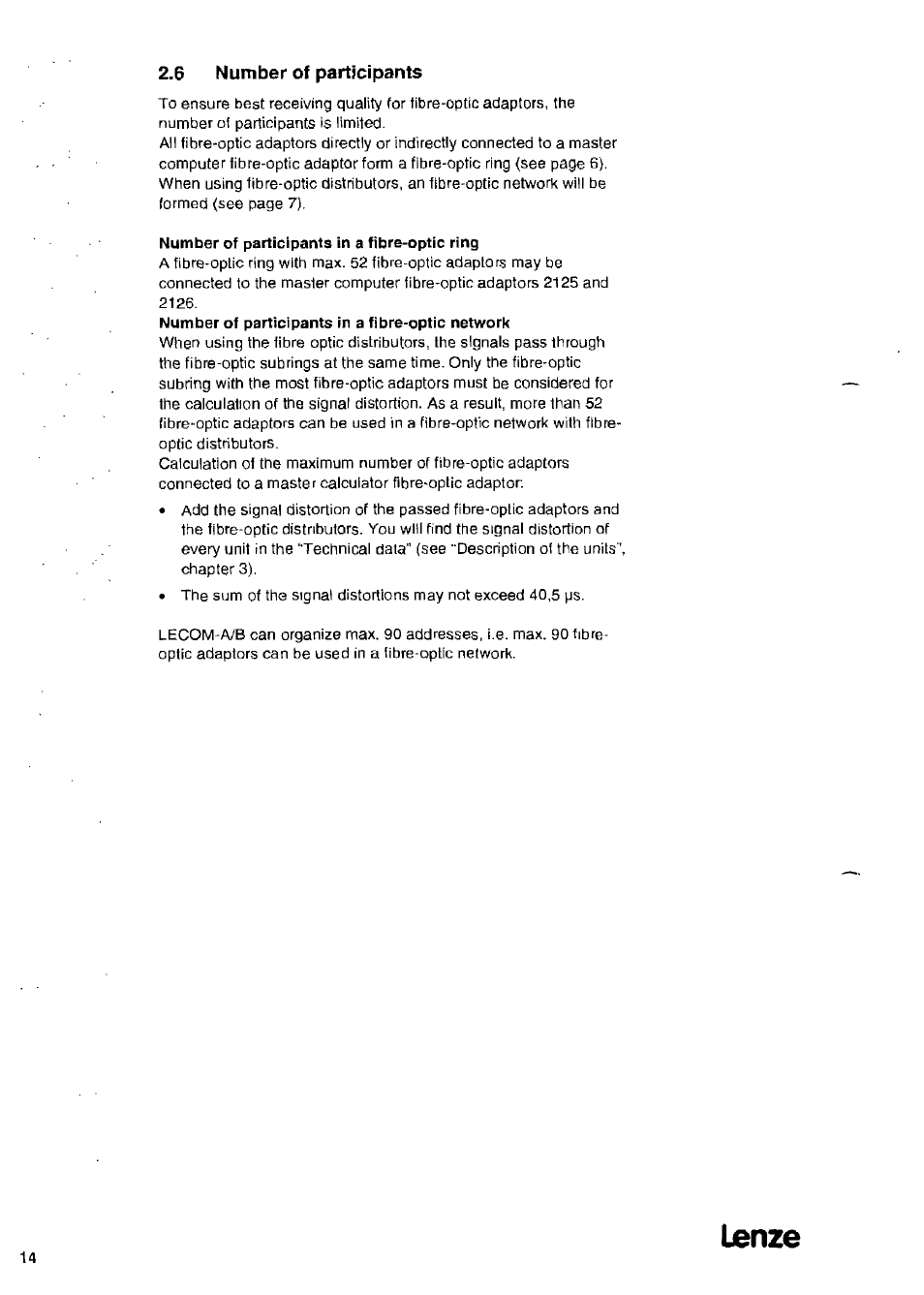 Lanze | Lenze 2126IB LECOM-Li User Manual | Page 16 / 29