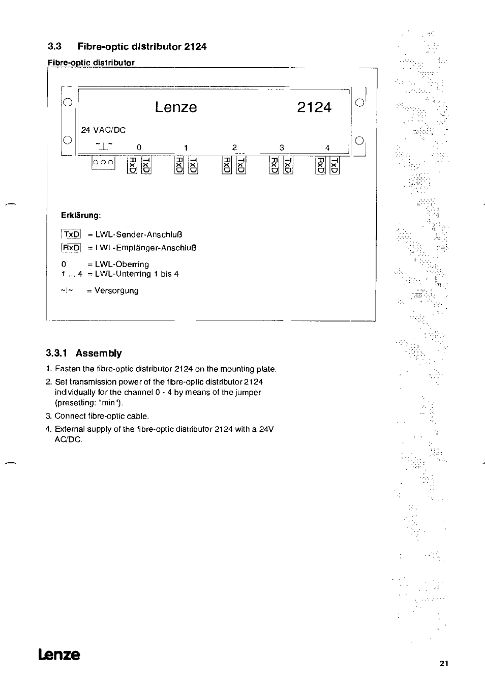 Lanze | Lenze 2126IB LECOM-Li User Manual | Page 23 / 29