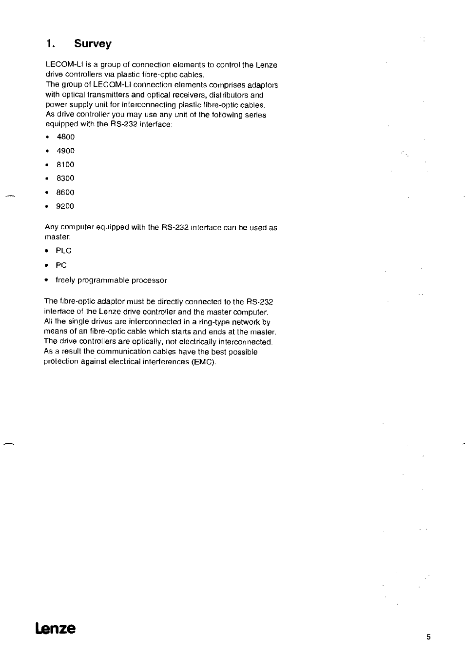 Lanze | Lenze 2126IB LECOM-Li User Manual | Page 7 / 29