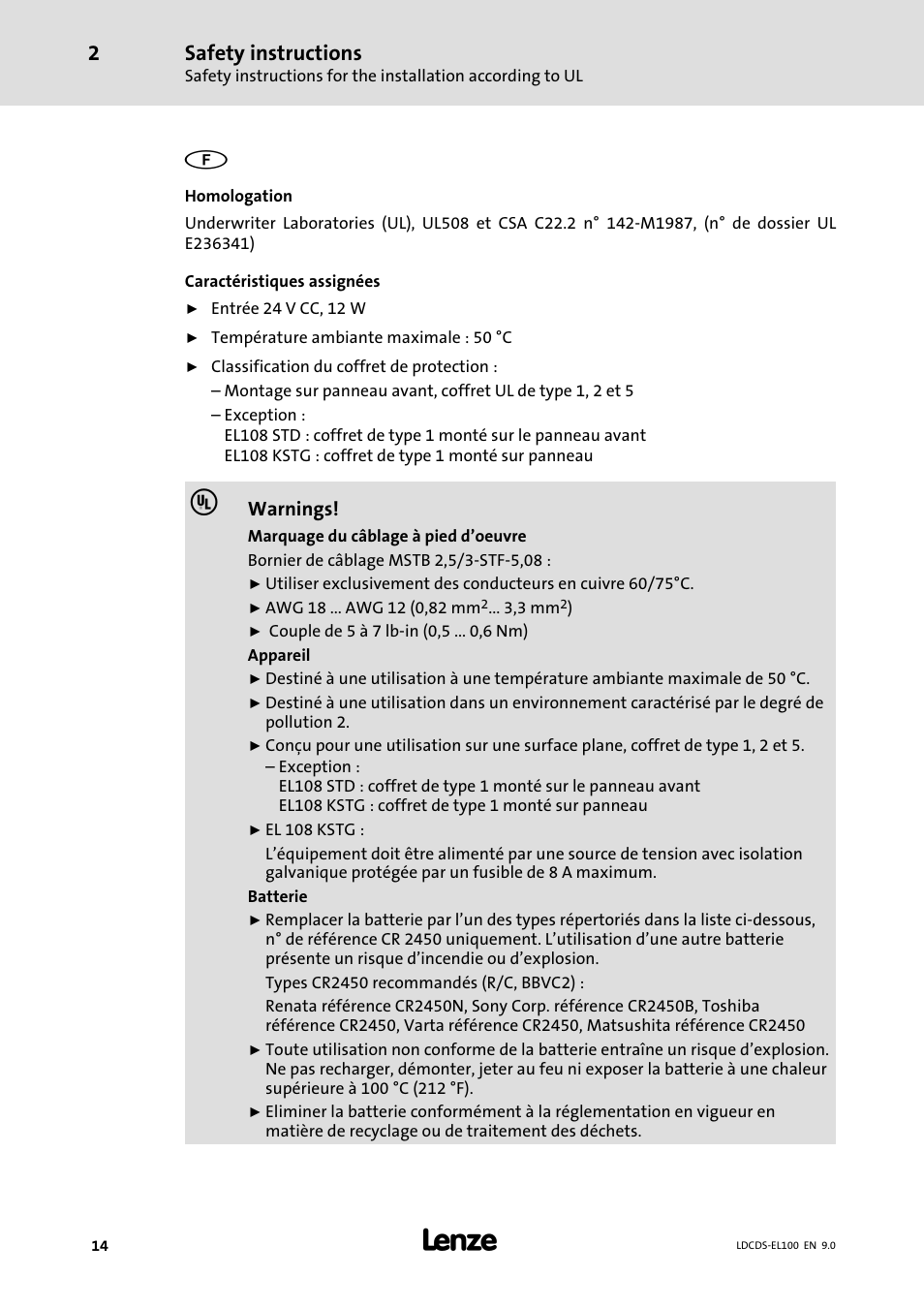 Safety instructions | Lenze HMI for visualisation / with control technology User Manual | Page 14 / 96