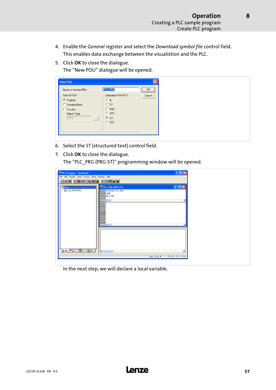 Lenze HMI for visualisation / with control technology User Manual | Page 57 / 96