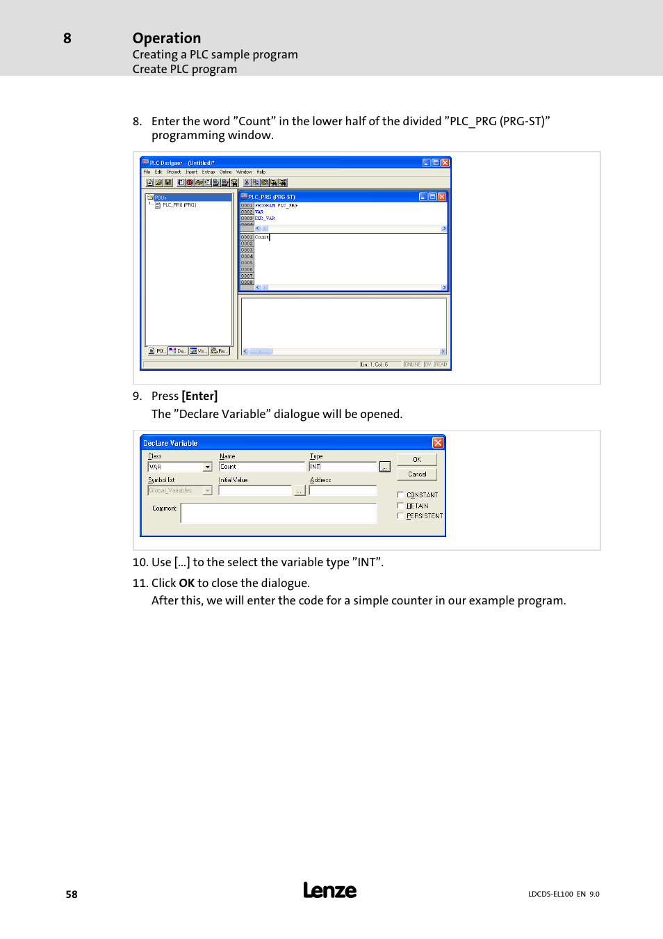 Lenze HMI for visualisation / with control technology User Manual | Page 58 / 96