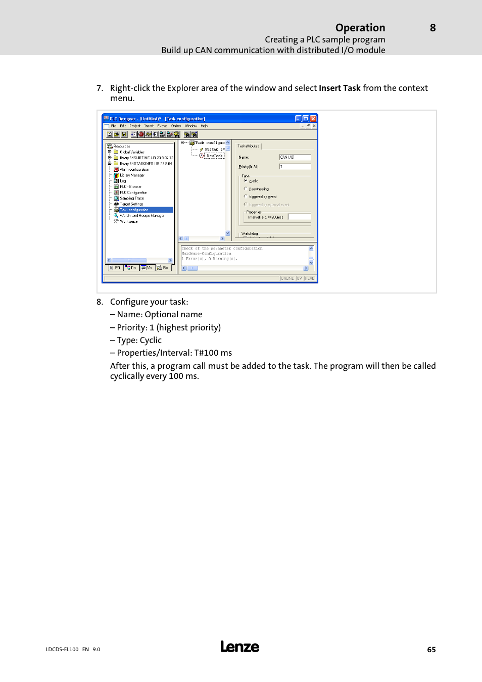 Lenze HMI for visualisation / with control technology User Manual | Page 65 / 96