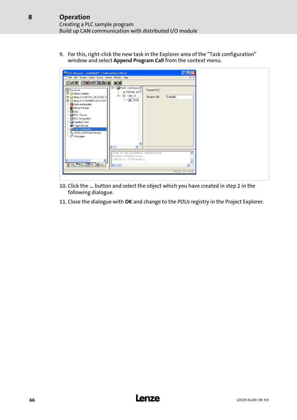 Lenze HMI for visualisation / with control technology User Manual | Page 66 / 96