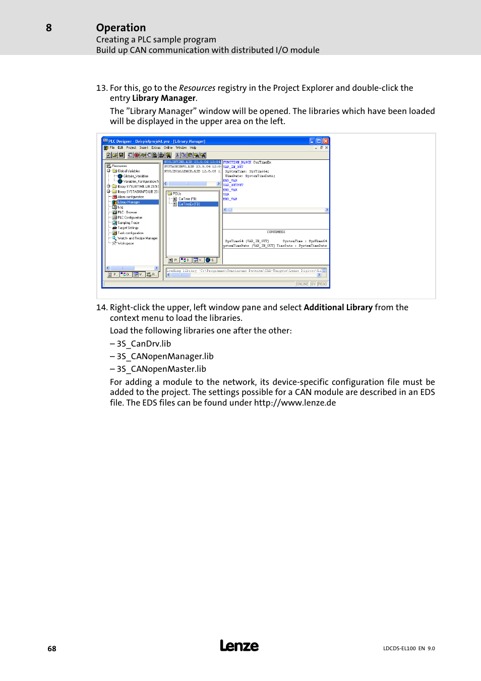 Lenze HMI for visualisation / with control technology User Manual | Page 68 / 96
