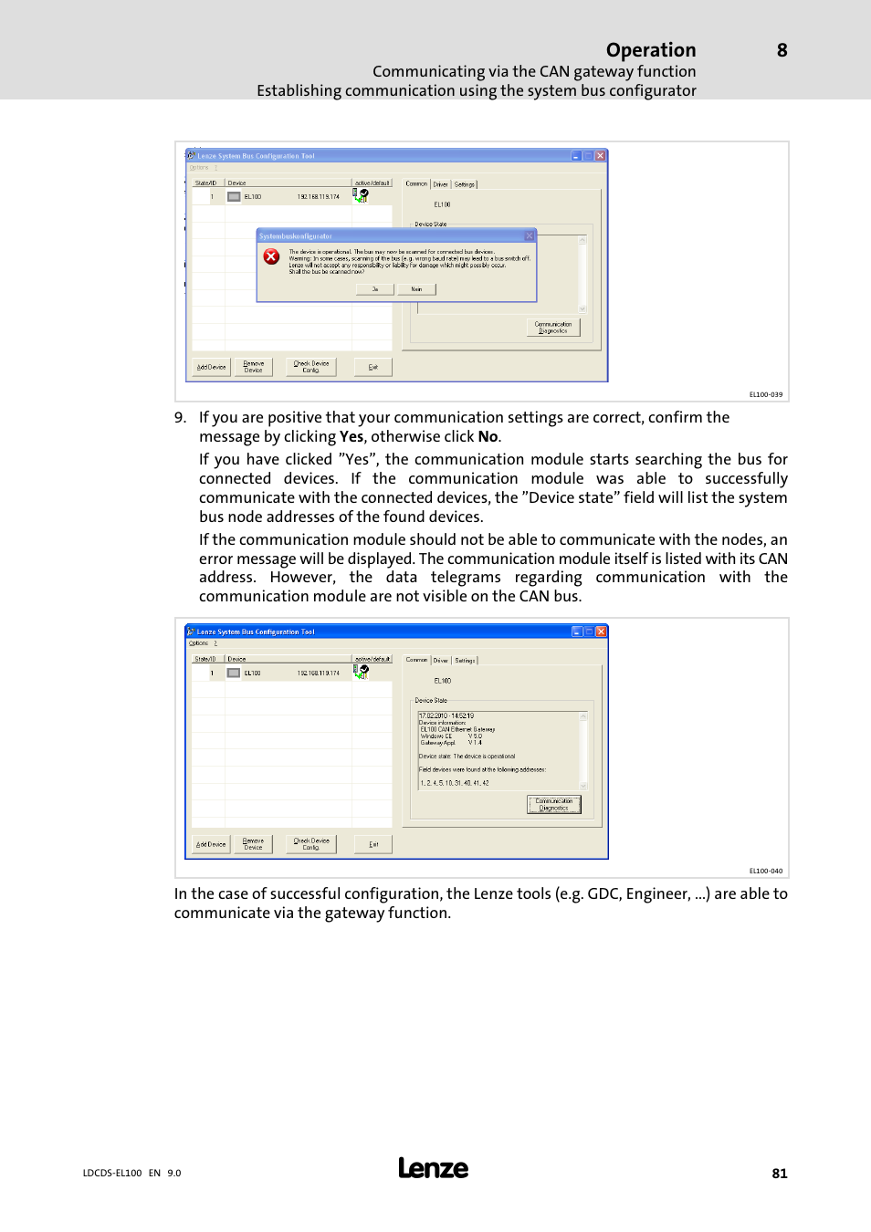 Lenze HMI for visualisation / with control technology User Manual | Page 81 / 96