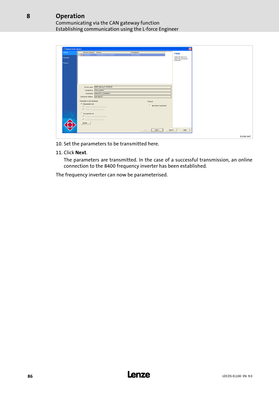Lenze HMI for visualisation / with control technology User Manual | Page 86 / 96