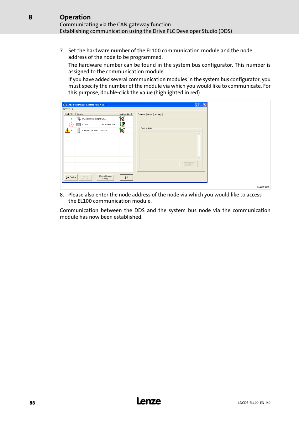 Lenze HMI for visualisation / with control technology User Manual | Page 88 / 96