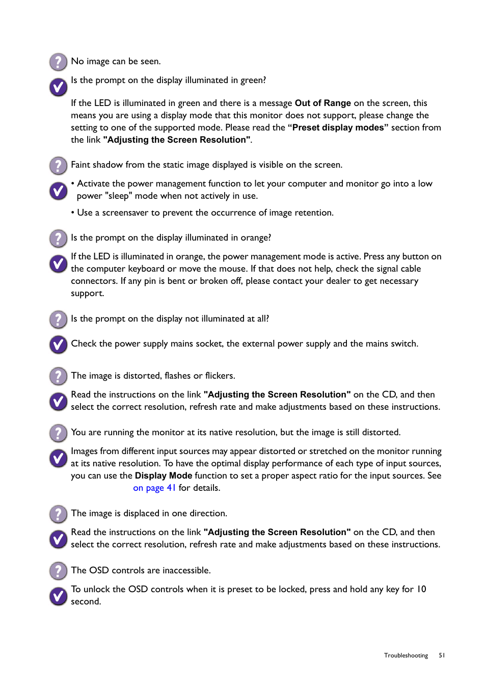 BenQ Ultimate Esports Gaming Monitor XL2420T / XL2420TX User Manual | Page 51 / 52