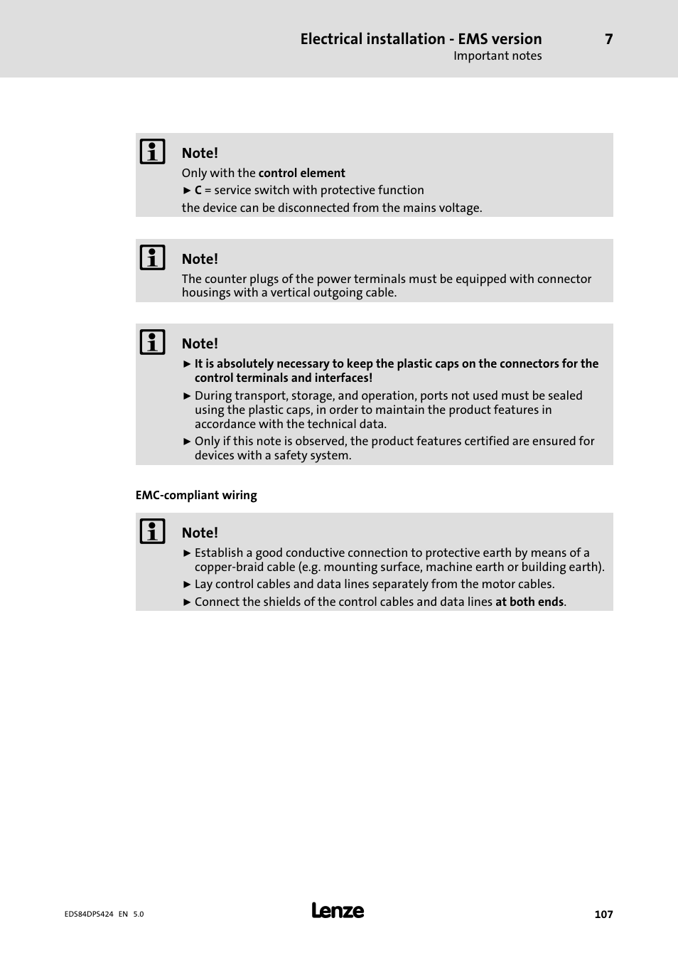 Lenze 8400 protec Manual User Manual | Page 107 / 198